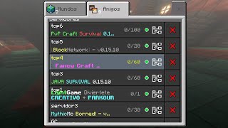 TOP 4 SERVIDORES PARA CRAFTSMAN 0.15.10