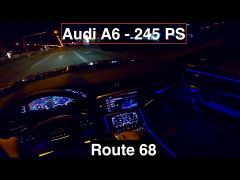 Audi A6 Night Drive POV by Route 68
