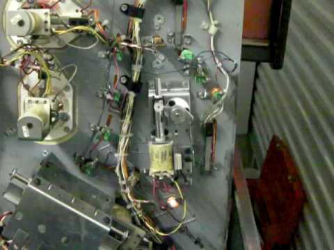 1984 Bally X's and O's - Under Restoration - Left flipper coil problem demo from under playfield.