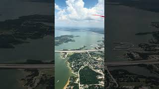 Lewisville Lake TX ルイスビル湖テキサス上空
