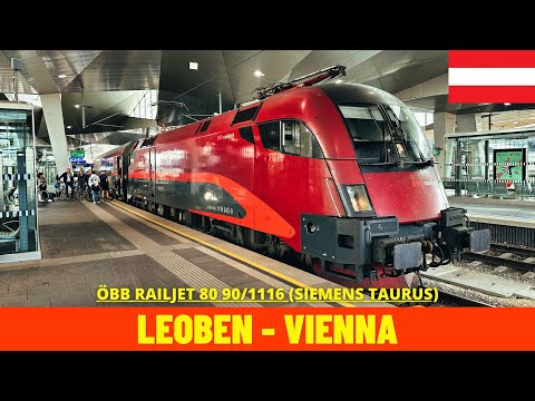 Cab Ride Klagenfurt - Vienna Part 2 (ÖBB Leoben - Vienna, Austria) train driver's view 4K