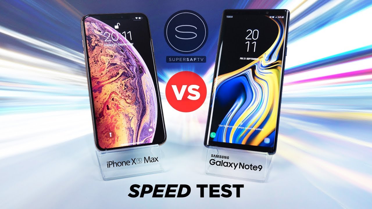 iPhone XS Max vs Galaxy Note 9 SPEED TEST