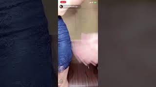【TikTokライブ】最初パンチラ　最後は正面丸見え