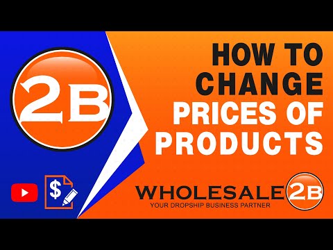 HOW TO CHANGE PRICES OF PRODUCTS