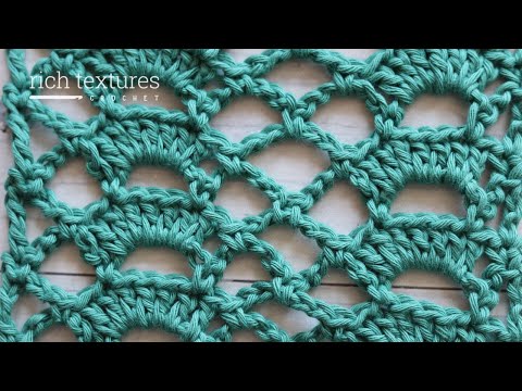 Fan Trellis Stitch | How to Crochet