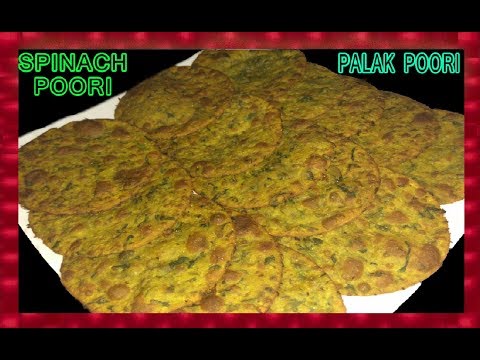 Palak Puri - Spinach Poori | पालक पुरी | Very tasty & Healthy Breakfast - Snacks Recipe Video