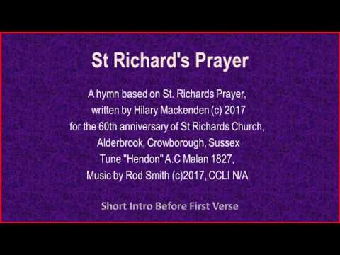 St Richard's Prayer - Hymn Lyrics & Music