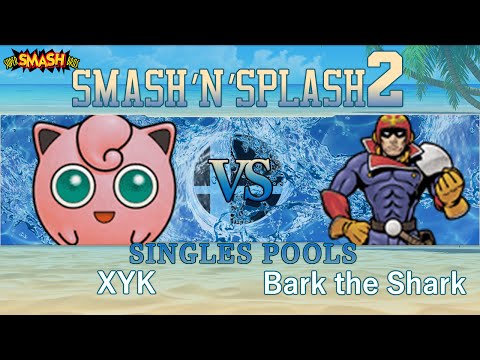 Smash'N'Splash 2 - XYK (Jigglypuff) vs Bark the Shark (Captain Falcon) - Singles Pools