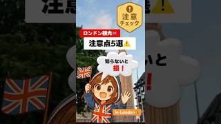【ロンドン観光🇬🇧】行く前に知らないと損！注意点5選 ✈️#shorts #youtubeshorts