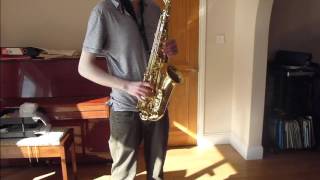Video thumbnail for Yanagisawa AWO1 alto saxophone solo by saxzphone
