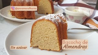 Bizcocho de yogurt y almendras - sin azúcar y sin gluten - keto
