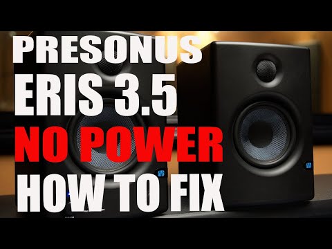 ERIS 3.5 STUDIO MONITOR NO POWER HOW TO FIX. #presonus