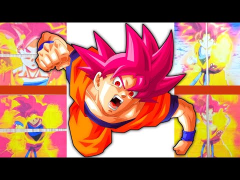 Goku Super Saiyan God Red Transformation | Endless Card