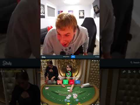 I doubled down a 20 on accident and hit 21!!