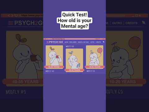 how old is your true mental age??
