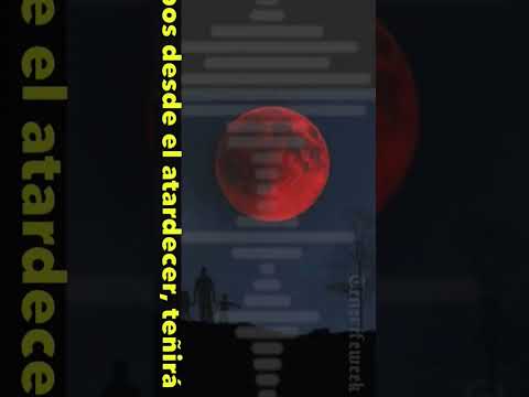 🌕🔴 ¡Histórica Luna de Sangre hoy en España! No te la pierdas #ciencia #shorts
