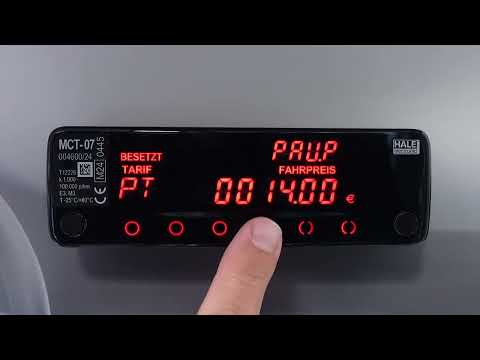 HALE Taxameter MCT-07 - Pauschalpreiseingabe