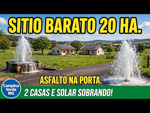 Oportunidade de negócios sítio a venda 20 hectares município de Campinas verde mg fone 34997895318