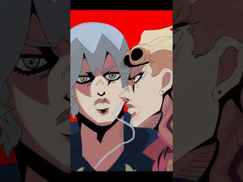 Jodio meets Giorno Animation #2 #jojoland #jojo #anime #steelballrun #jojosbizzareadventure