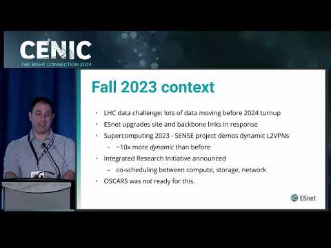 ESnet's OSCARS Modernization for LHC Data Challenge and IRI