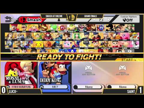 Lucii~ vs. Saint - Smash@Ohlone Smash 4 Grand Finals