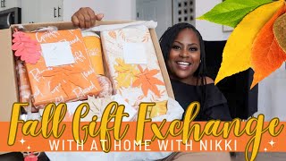 Fall Home Office Gift Exchange with Another YouTuber! (Watch to See What We Got!)