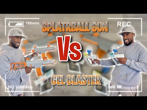 SPLATRBALL GUN VS GEL BLASTER | TEST FIRE **FULL REVIEW**