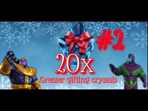 20 x Greater Gifting Crystal Opening. The hunt for Thanos & Kang continues! - MCOC