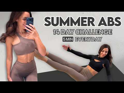 Lilly Sabri 5分鐘夏日腹肌皮拉提斯每日運動！🔥 (Lilly Sabri 5 Min Summer Abs Pilates Everyday Workout)
