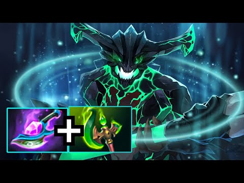 INSANE PURE DAMAGE Mid Outworld Destroyer Aghs Scepter + Scythe Vyse 30Kills Dota 2