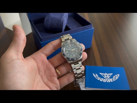 Squale 1545 Grey Bracelet Ref 1545GG.AC Automatic Wrist Watch