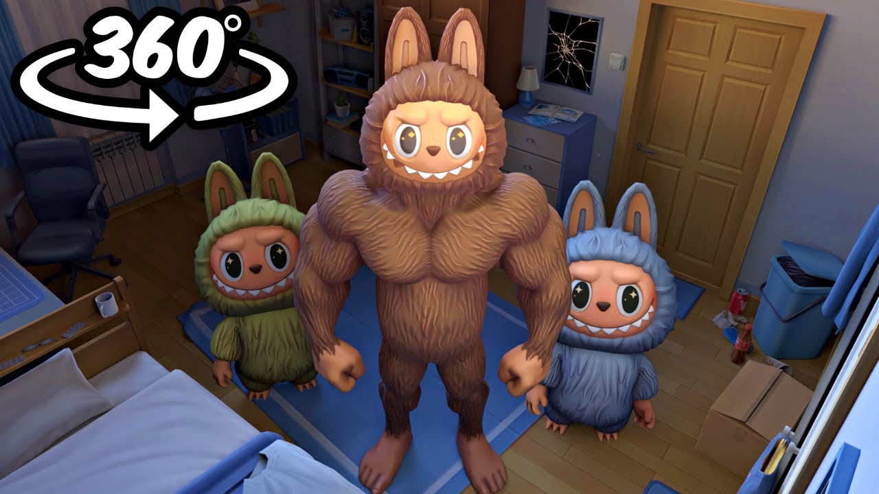 LABUBU 360° - Sigma Labubu IN YOUR HOUSE - VR (Pop Mart The Monsters)