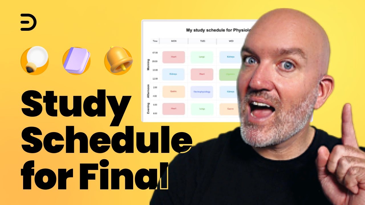 How to effectively create a study schedule for final exam?