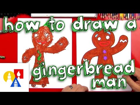 Draw A Gingerbread Man Arttutorialsforkids