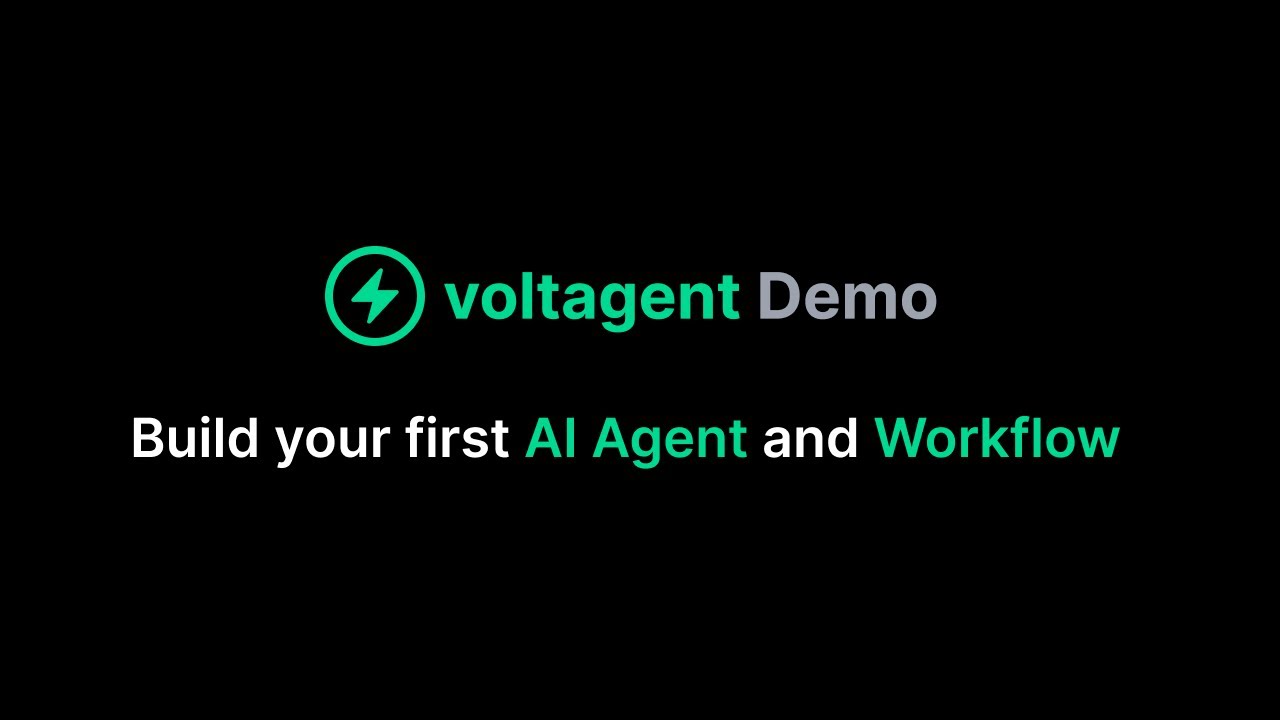 VoltAgent Demo - Build Your First AI Agent and Workflow