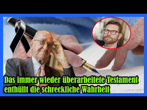 Alfred Biolek (†87): Das immer wieder überarbeitete Testament enthüllt die schreckliche Wahrheit
