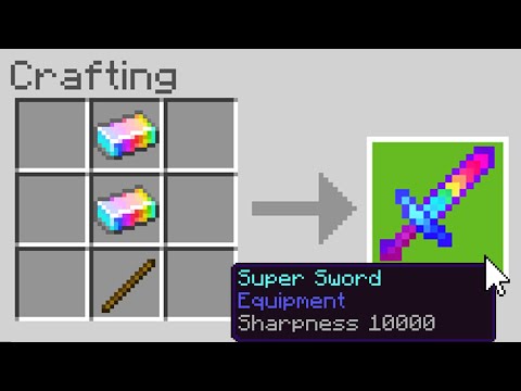 LEVEL 10,000 ENCHANTMENTS IN MINECRAFT! (OVERPOWERED SUPER TOOLS)