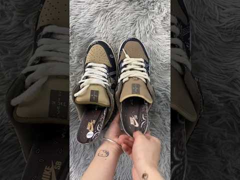 Real Vs Fake Travis Scott Nike SB Dunk #sneakerhead #sneakers #viral