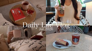 【 vlog 】働くOLの日常3days🍒⟡出社日と休日の過ごし方💭心と身体を整える1人時間🌙通勤コーデ,スタバ,自炊記録etc...