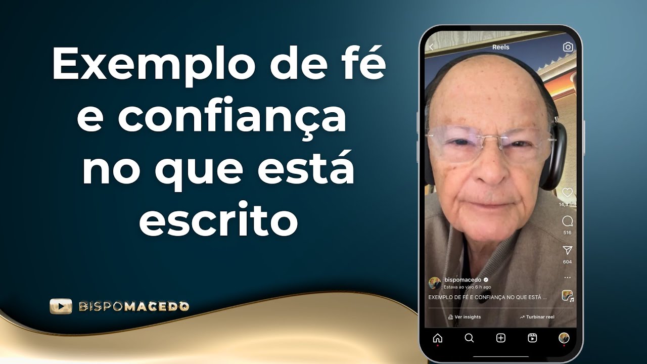 Exemplo de fé e confiança no que está escrito - Meditação Matinal 01/11/24