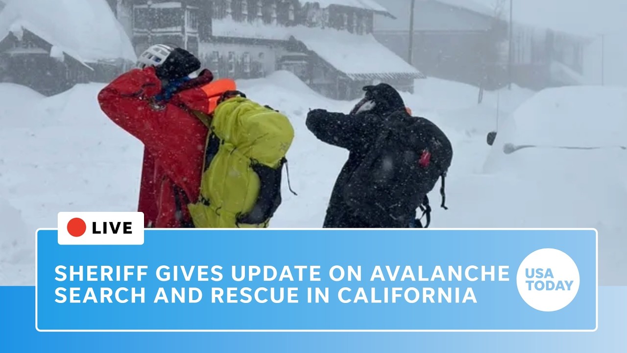 Watch live: Sheriff gives update about avalanche search and rescue in California