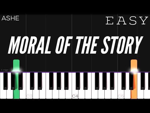 Ashe - Moral Of The Story | EASY Piano Tutorial