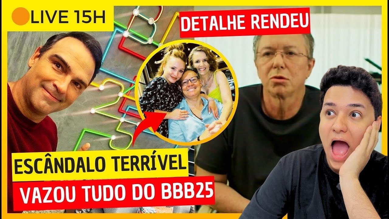 🟠Tadeu VAZA SPOILER do BBB25; Casal CONFIRMADO CHOCA; Larissa Manoela DESCOBRE o PIOR sobre PAIS