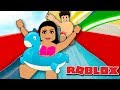 GOING TO A WATER PARK IN ROBLOX | Robloxian Waterpark