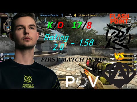 CS GO POV Demo device vs Anonymo on Overpass (Flashpoint 3)