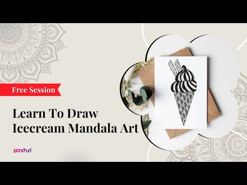 Learn To Draw Icecream Mandala Art | Mandala Art | Ask Pankhuri