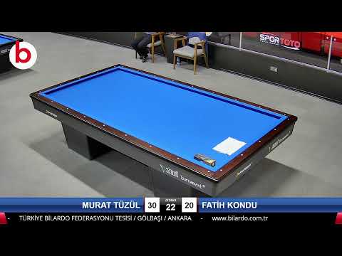 MURAT TÜZÜL & FATİH KONDU Bilardo Maçı - 2022 1.LİG PLAY-OFF-1.TUR