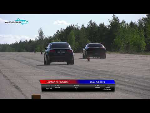 Christopher Kerner - Audi A4 vs Jaak Sillaots - Dodge Challenger. Drag race @ RaceWars2019