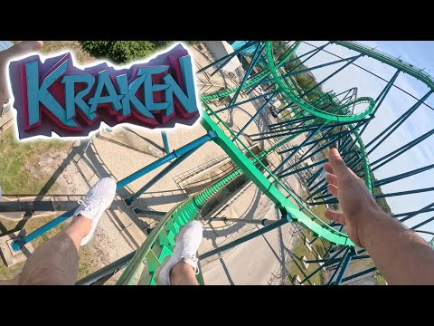 KRAKEN  |  FRONT ROW POV IN 4K  |  SEAWORLD, ORLANDO  |  2023