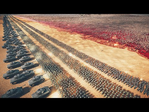Can 20,000 WW2 Army Stop 2 Million Zombies ? | Ultimate Epic Battle Simulator 2 | UEBS 2